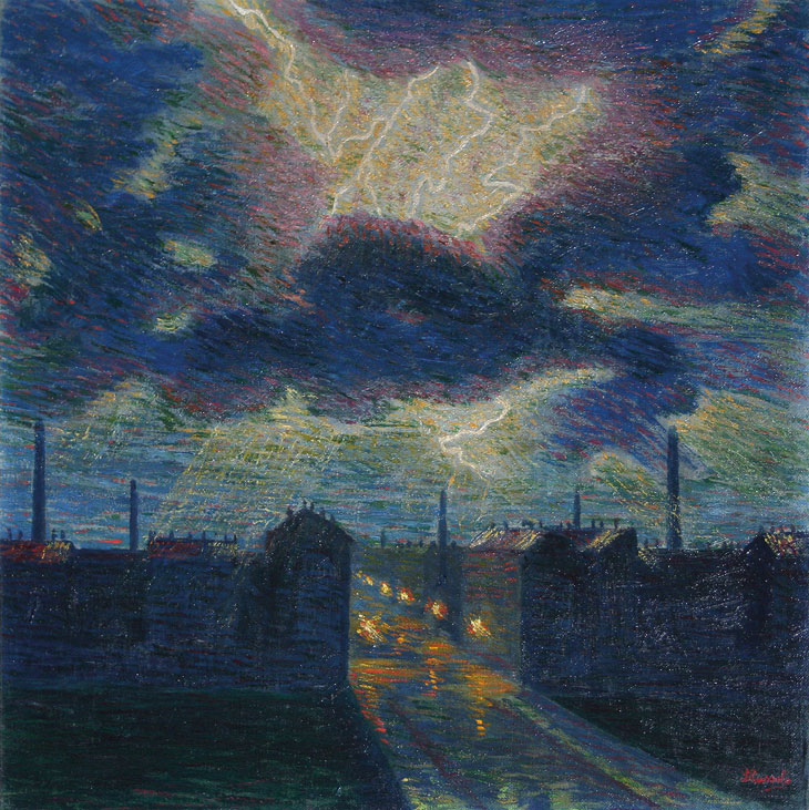 Lampi (Flashes) (1909–10), Luigi Russolo. Galleria dello Scudo at Flashback