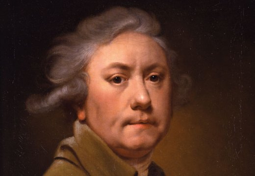 Self–portrait aged 59 in a grey coat (1793), Joseph Wright of Derby. The Parker Gallery at LAPADA
