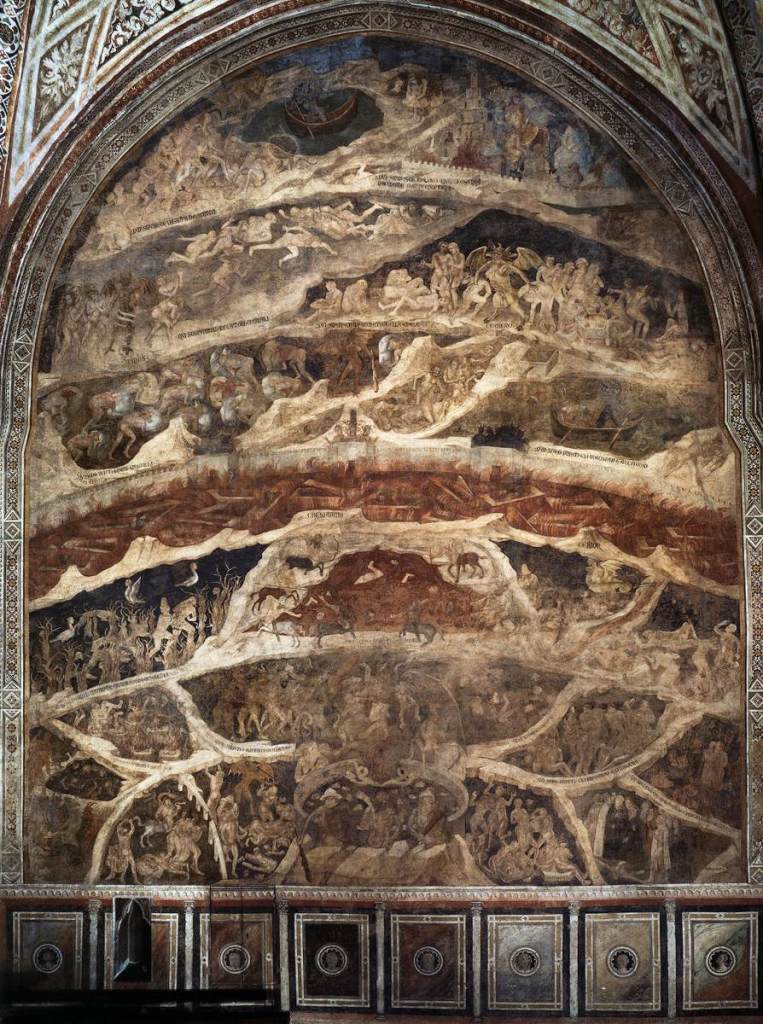 May day: Orcagna's vision of hell in Santa Maria Novella, Florence