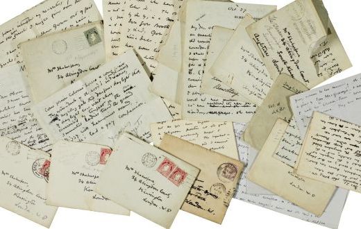 Letters from W.B. Yeats to Olivia Shakespear, part of the Yeats Family Collection be auctioned at Sotheby's London on 27 September