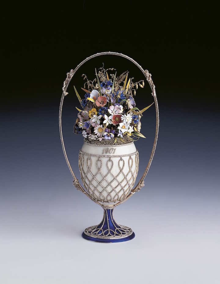 The Basket of Flowers Egg (1901), Fabergé. Royal Collection Trust / © Her Majesty Queen Elizabeth II 2017