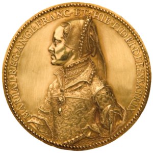 Portrait medal of Mary Tudor obverse (1554), Jacopo Nizzola da Trezzo. Morton & Eden, £258,750