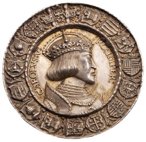Portrait medal of Charles V obverse (1521), Albrecht Dürer and Hans Krafft the Elder. Morton & Eden, £258,750