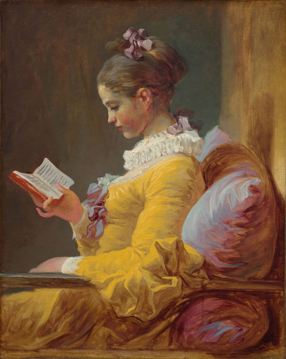 Young Girl Reading (c. 1769), Jean Honoré Fragonard. National Gallery of Art, Washington