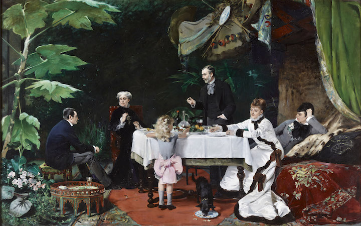Lunch in the Greenhouse (1877), Louise Abbéma. Musée des Beaux- Arts, Pau, France; Courtesy American Federation of Arts