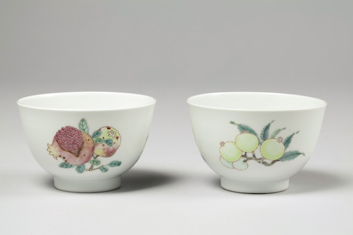 Pair of sanduo cups, China, Yongzheng period (1678–1735), ht 8.7cm. Sotheby's London (£1.2–£1.8m)