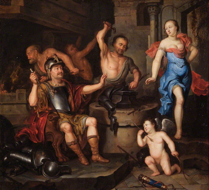 The Forge of Vulcan (17th century), attributed to Ary de Vois. Abingdon Guildhall