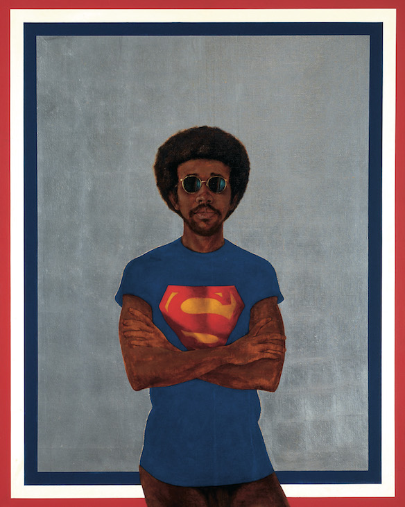 Icon For My Man Superman (Superman Never Saved Any Black People–Bobby Seale) (1969), Barkley Hendricks. Courtesy of the artist and Jack Shainman Gallery, New York; © Barkley Hendricks