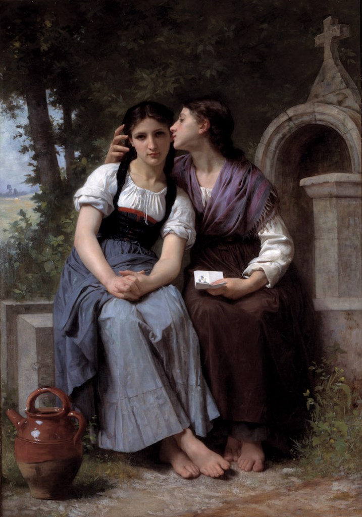 La Confidence (ca. 1880), Elizabeth Gardner Bouguereau. Georgia Museum of Art, Athens; Courtesy American Federation of Arts