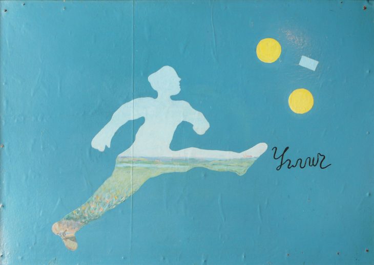 Soccer Player, (1964), Ilya Kabakov, private collection. © Ilya and Emilia Kabakov