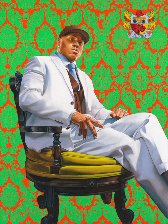 LL Cool J (2005), Kehinde Wiley. National Portrait Gallery, Smithsonian Institution; on loan from LL Cool J. © Kehinde Wiley