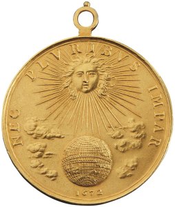 Portrait medal of Louis XIV reverse (1672), Jean Warin. Christie's Paris, €98,500