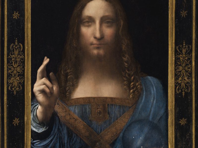 Salvator Mundi (detail) (c.1500), Leonardo Da Vinci.