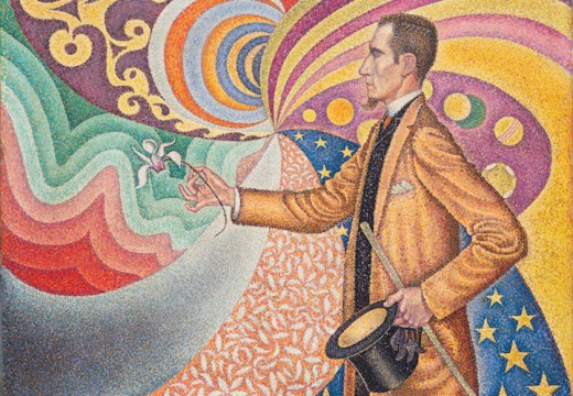 Opus 217. Against the Enamel of a Background Rhythmic with Beats and Angles, Tones, and Tints, Portrait of M. Félix Fénéon in 1890 (1980), Paul Signac. Courtesy of the Museum of Modern Art, New York