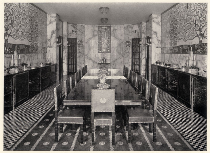 Photography of the dining room at Purkersdorf Sanatorium, 1904. Photo: © MAK