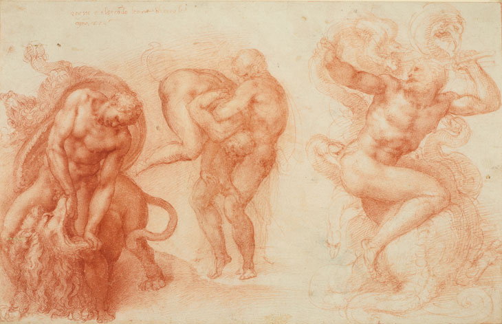 Three Labours of Hercules (1530–33), Michelangelo. Royal Collection Trust / © Her Majesty Queen Elizabeth II 2017