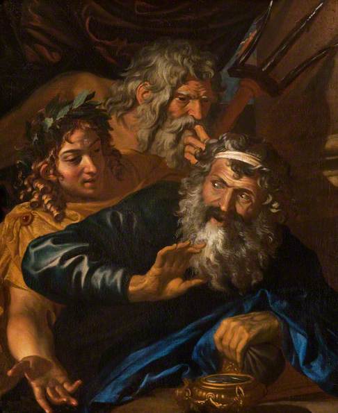 Laomedon Refusing Payment to Poseidon and Apollo (17th century), artist unknown. The Hunterian, University of Glasgow