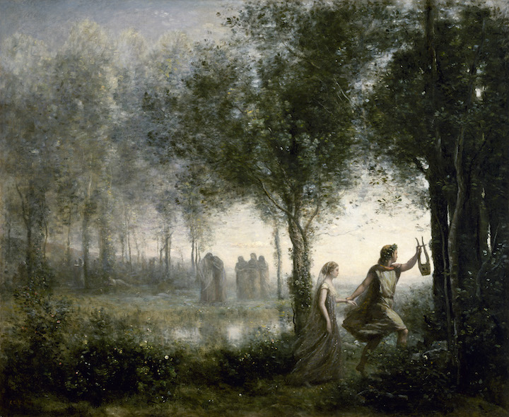 Orphée ramenant Eurydice des enfers (1861), Camille Corot. The Museum of Fine Arts, Houston