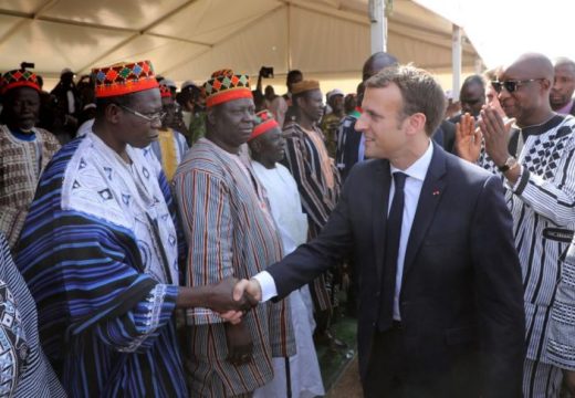 Emmanuel Macron in Burkina Faso
