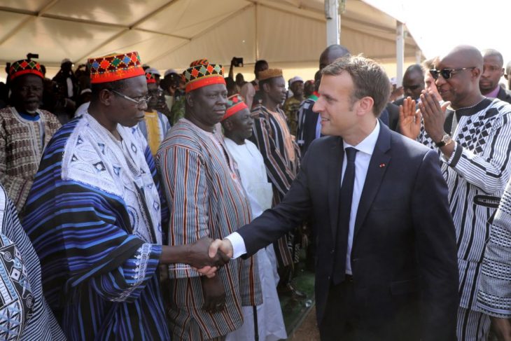 Emmanuel Macron in Burkina Faso