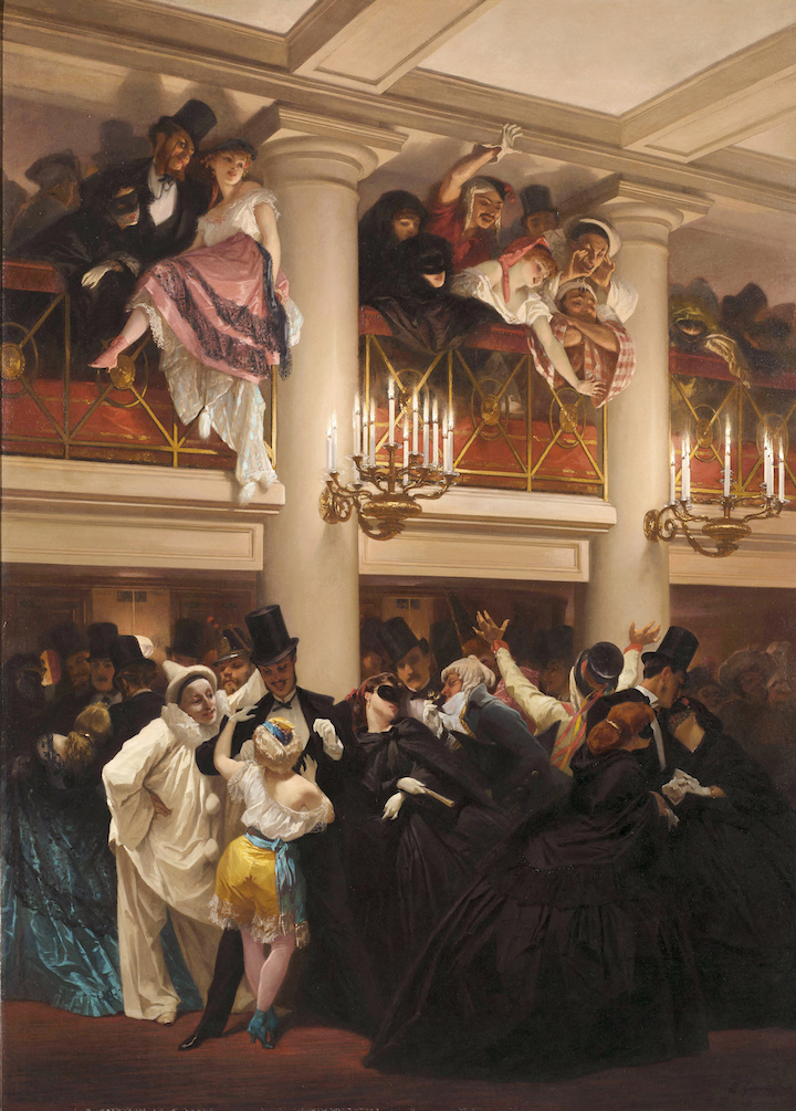 Le Bal de l'Opéra (1866), Eugène Giraud. Musée Carnavalet