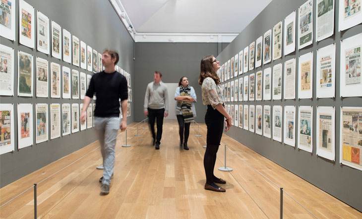 Hans-Peter Feldmann's work at the Imperial War Museum, London