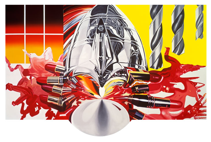 The Swimmer in the Econo-mist (Painting 3) (1997–98), James Rosenquist. © Estate of James Rosenquist/VG Bild-Kunst, Bonn, 2017 Photo: Courtesy of the Estate of James Rosenquist