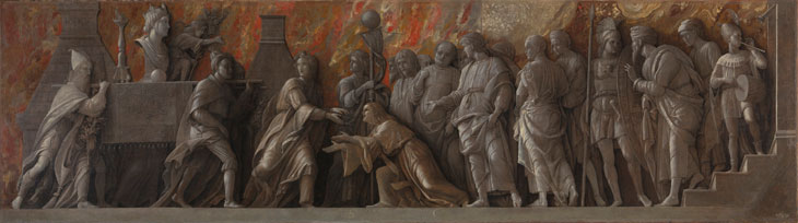 The Introduction of the Cult of Cybele at Rome (1505–06), Andrea Mantegna. © The National Gallery, London