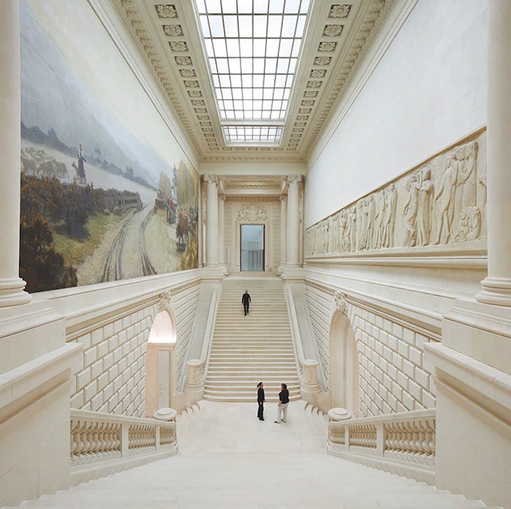 Main staircase in the 19th-century Palais of the Musée d'arts de Nantes. Photo: © Hufton + Crow