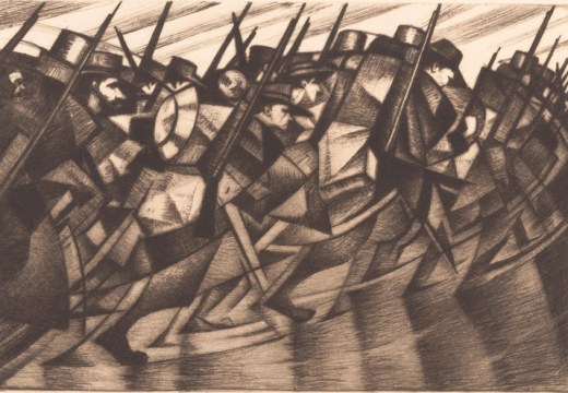Returning to the Trenches (1916), C.R.W. Nevinson.