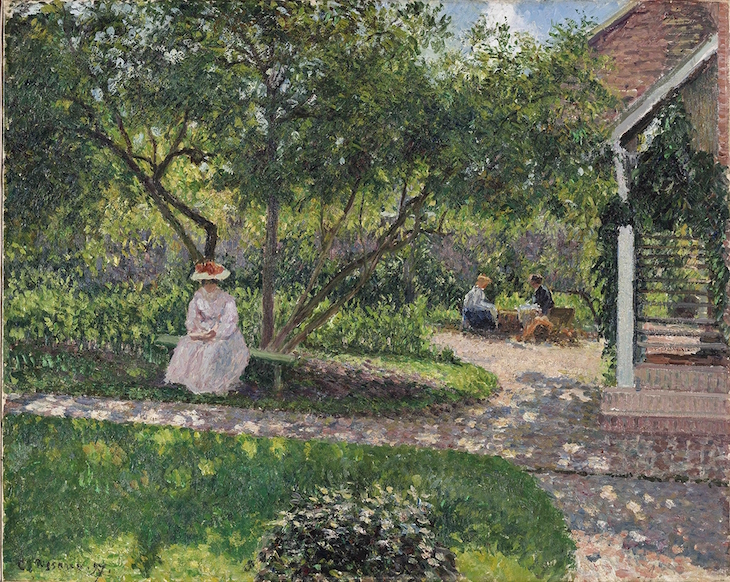 Coin de jardin à Éragny (la maison de l’artiste) (1897), Camille Pissarro, Ordrupgaard Collection, Copenhagen.