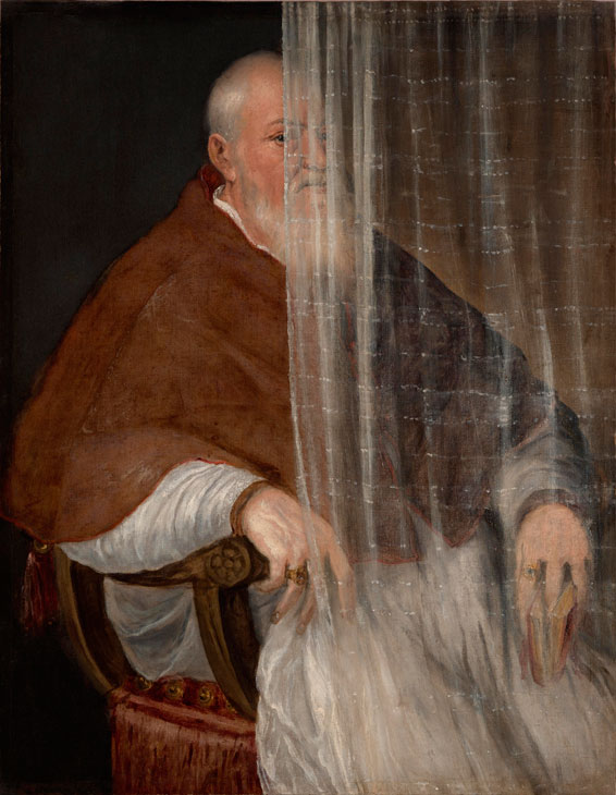 Portrait of Archbishop Filippo Archinto (1558), Titian. Philadelphia Museum of Art, John G. Johnson Collection. Post-conservation image, 2017