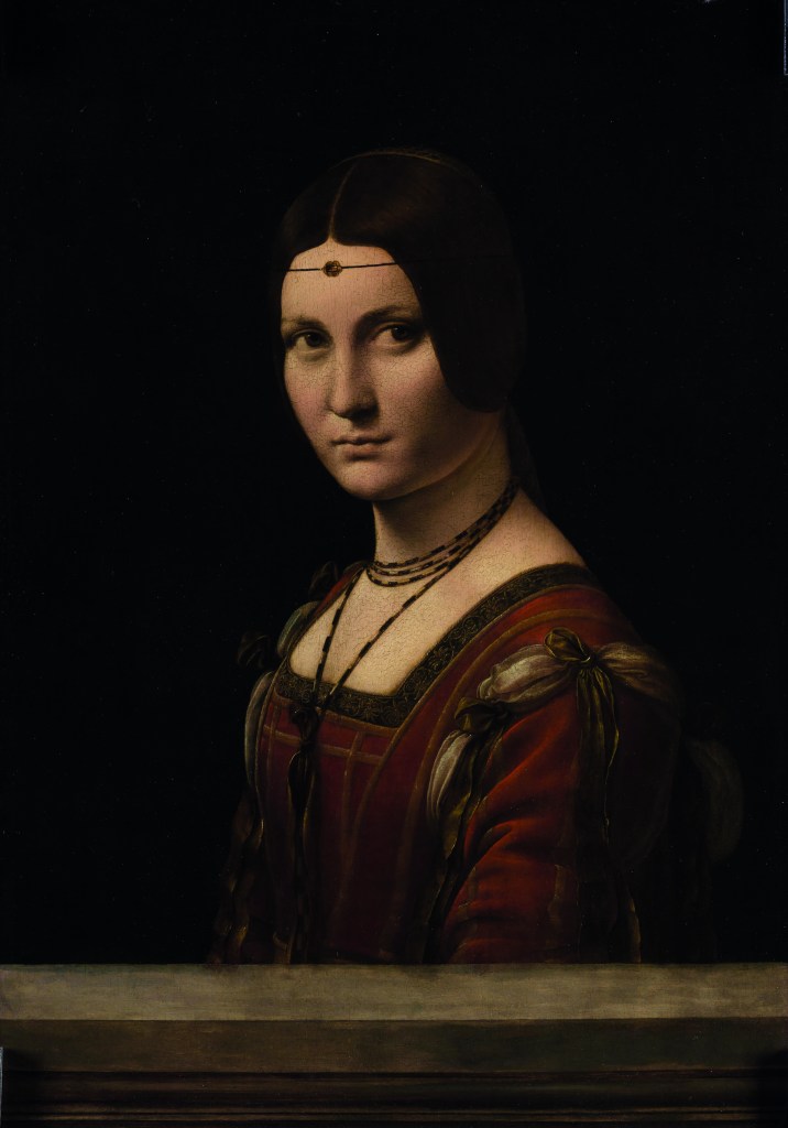 La Belle Ferronnière, (1495–99), Leonardo da Vinci, Musée du Louvre, Paris