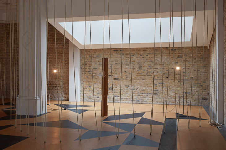 'Leonor Antunes: the frisson of the togetherness', installation view at the Whitechapel Gallery, London. Photo: Nick Ash