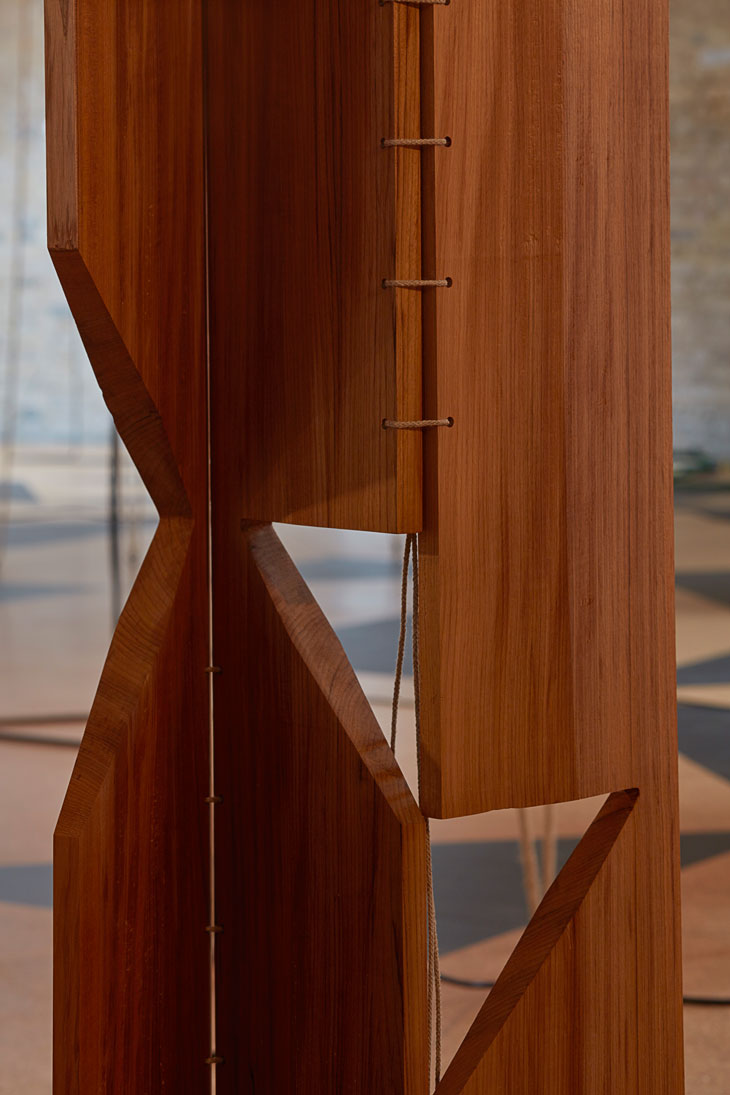'Leonor Antunes: the frisson of the togetherness', installation view at the Whitechapel Gallery, London. Photo: Nick Ash
