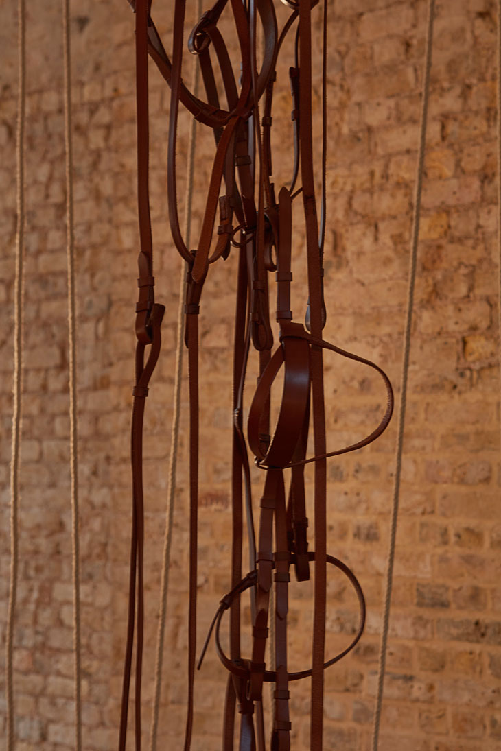 'Leonor Antunes: the frisson of the togetherness', installation view at the Whitechapel Gallery, London. Photo: Nick Ash