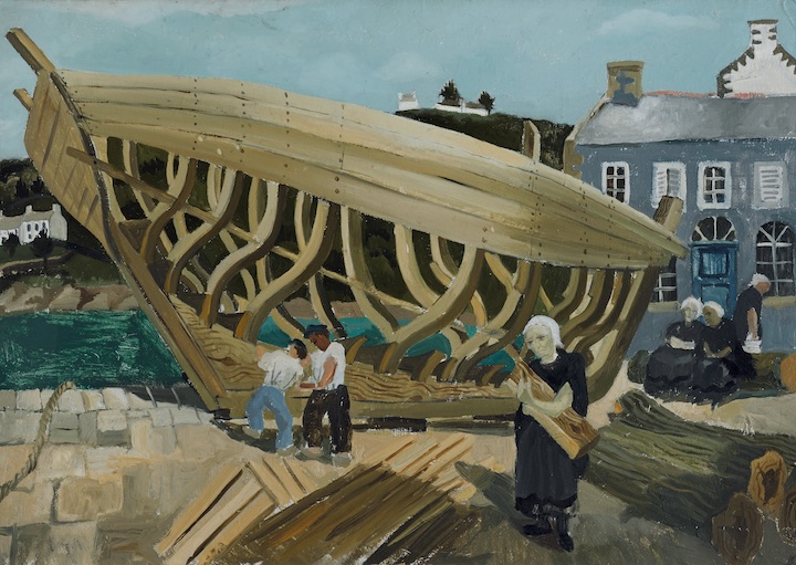 Building the Boat, Tréboul (1930), Christopher Wood. Courtesy of Kettle's Yard, University of Cambridge