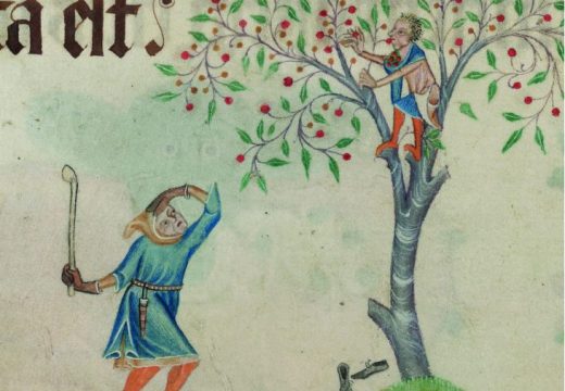 Detail from folio 196v of the Luttrell Psalter, (c. 1325–40), unknown artist; patron: Geoffrey Luttrell, British Library, London, photo: © British Library Board