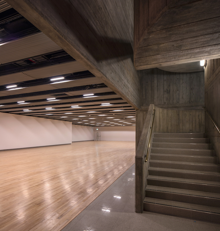 Interior of the Hayward Gallery, 2017. Photo: Morley Von Sternberg