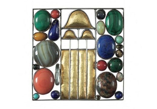 Brooch, 1907, designed by Josef Hoffmann. Courtesy Neue Galerie, New York