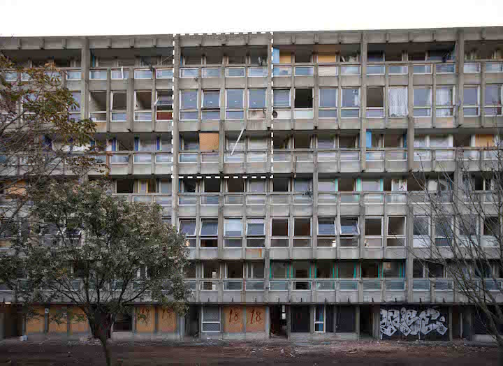 Robin Hood Gardens, completed in 1972, designed by Alison and Peter Smithson. Courtesy of the Victoria & Albert Museum, London