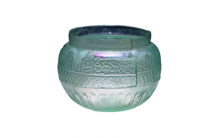 Round bowl, mid 1st century AD, Ennion, Roman, eastern Mediterranean, possibly Syrian, Yale University Art Gallery
