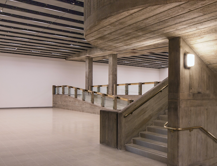 Interior of the Hayward Gallery, 2017. Photo: Morley Von Sternberg