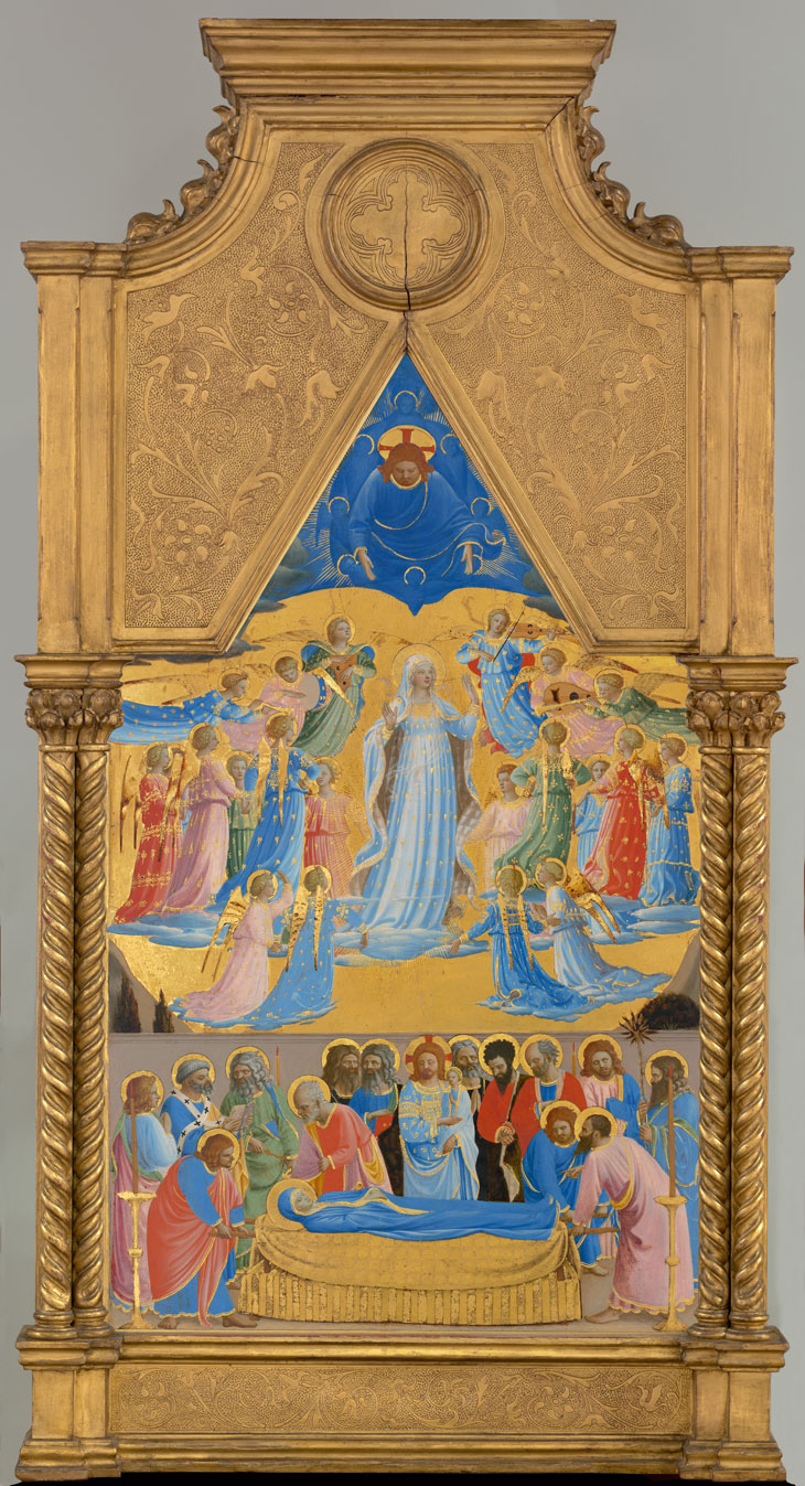 The Dormition and Assumption of the Virgin (c. 1400–55), Fra Angelico. Isabella Stewart Gardner Museum, Boston