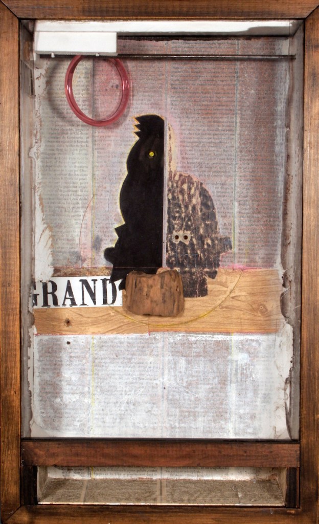 Untitled (Juan Gris Series, Black Cockatoo Silhouette) (ca. 1954–65), Joseph Cornell. © The Joseph and Robert Cornell Memorial Foundation/Licensed by VAGA, New York, NY