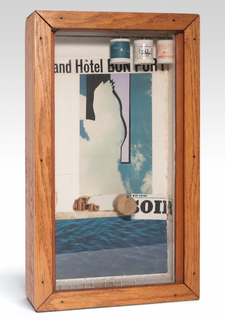 Grand Hotel Bon Port (late 1950s), Joseph Cornell. © The Joseph and Robert Cornell Memorial Foundation/Licensed by VAGA, New York, NY