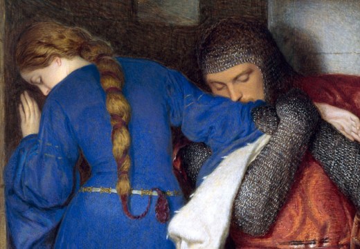 Hellelil and Hildebrand, the Meeting on the Turret Stairs (1864), Frederic William Burton. National Gallery of Ireland, Dublin