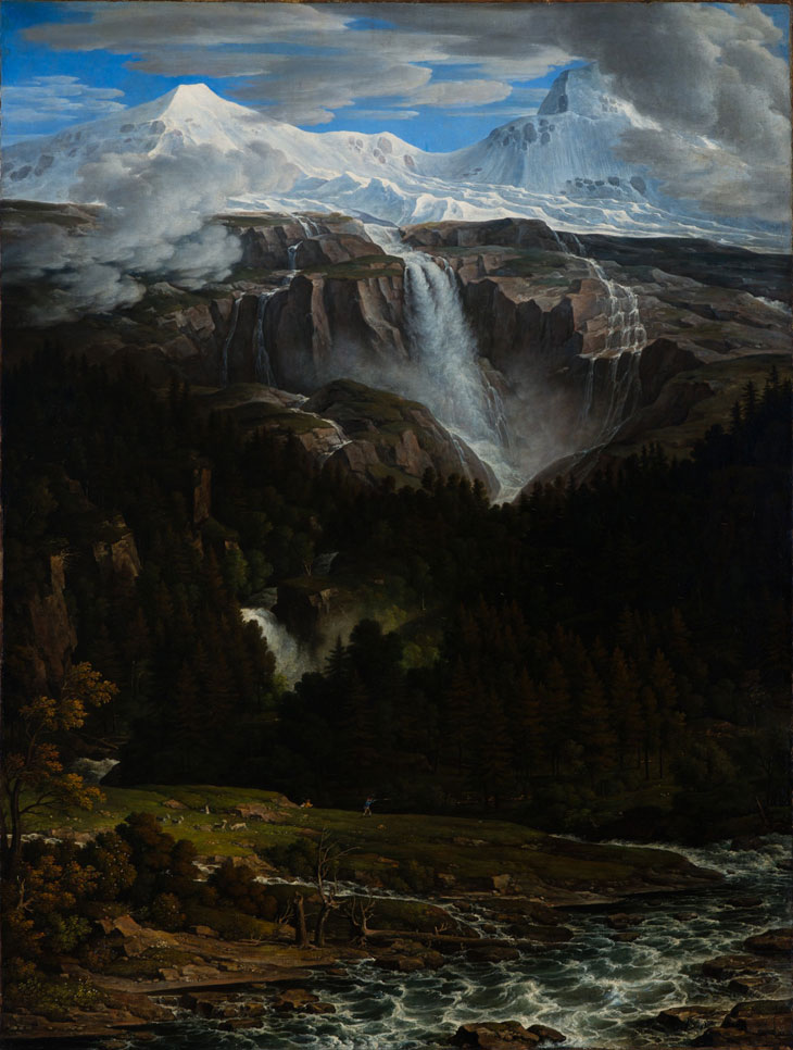 Schmadribachfall im Lauterbrunner Tal (1811) Joseph Anton Koch. Museum der bildenden Künste Leipzig