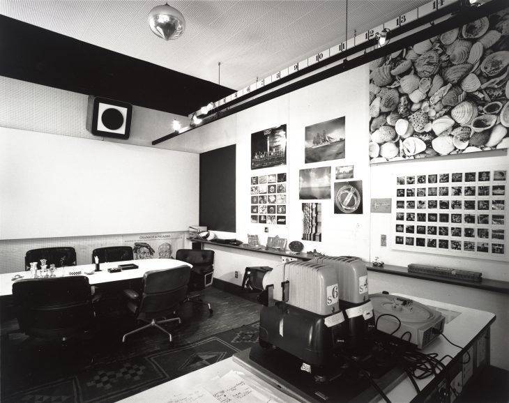 Charles and Ray Eames, Eames Office conference room, 1944–89; San Francisco Museum of Modern Art. Photo: Tom Bonner