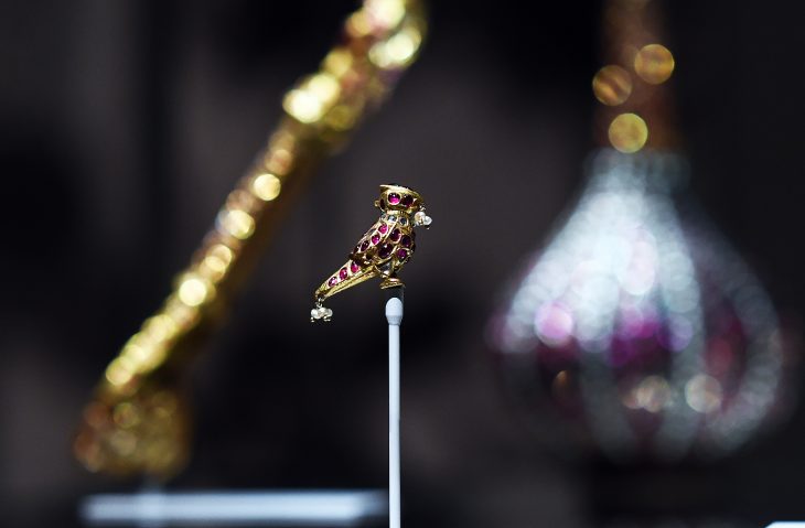 An object from the Al Thani collection on display at the Metropolitan Museum of Art in New York in 2014. Photograph: Jewel Samad/AFP/Getty Images